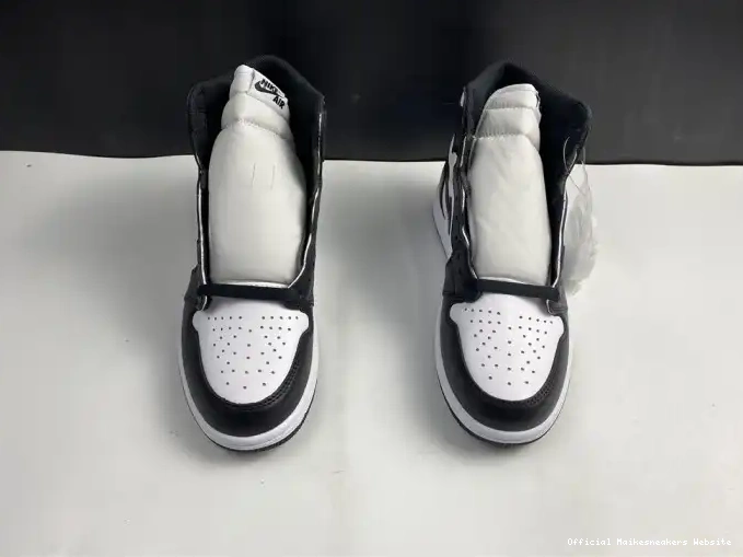 Official Maikesneakers Black Air (2014) 555088-010 White Jordan Retro 1 0518